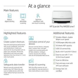 HP ScanJet Pro N4000 snw1 Sheet-feed Scanner HP ScanJet Pro N4000 snw1 Sheet-feed Scanner