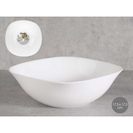 Vivalto Bol Cuadrado de Cristal Opal Blanco 17,5 x 17,5 cm (36 Unidades) Precio: 41.7899999. SKU: B132V6BASZ