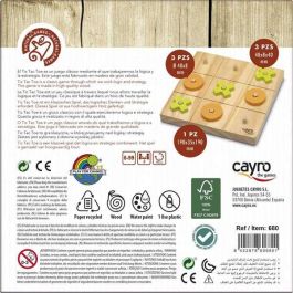 Juego tic tac toe de madera 20x20x4 cm Juego tic tac toe de madera 20x20x4 cm