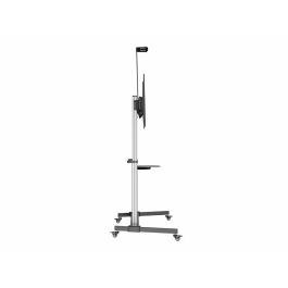 Equip Soporte de Suelo con Ruedas, Soporte para Pantalla de 60 a 100 Pulgadas, Brazo Compatible VESA 200x200 a 1000x600 mm, Inclinación y Giro Ajustables, Negro