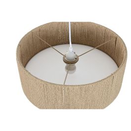 DKD Home Decor Lámpara de Techo Colgante Urban Marrón, Fabricada en Cuerda, 40x40x15.5cm, para Bombilla E27 50W Máx.
