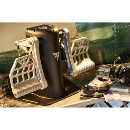 Thrustmaster TPR Rudder Negro, Plata - Simulador de Vuelo Analógico para PC, Referencia 2960809