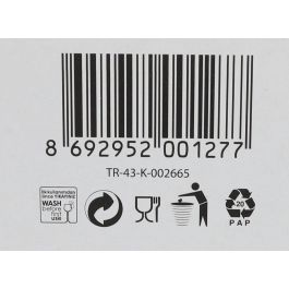 Lav Set 6 Vasos Agua "Tuana" 320 cc Medidas 7.5x7.5x9.5 cm (8 Cajas)