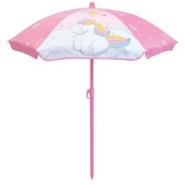 Mesa de picnic de pino Unicornio con sombrilla - FUN HOUSE - Al.53 x L.95 x P.75 cm - Para niños