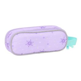 Safta Portatodo Doble Frozen Spirit para material escolar infantil con 2 compartimentos, medidas 21x8x6 cm
