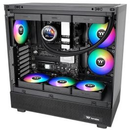 Thermaltake CT120 Reverse ARGB Ventilador para Carcasa PC 12 cm Negro, 500-2000 RPM, 65.82 CFM, 1.87 mmH2O (2 Unidades)