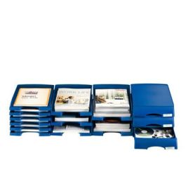 Set de Bandejas organizadoras Leitz Plus Jumbo Azul (4 Unidades)