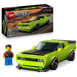 Lego Speed Champions Coche Deportivo Dodge Challenger SRT Hellcat - Kit de Construcción Réplica Detallada para Niños +9 Años