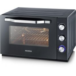 Severin TO 2073 XXL Horno Tostador Independiente 60L, Negro, con Grill, Función Pizza, Convección y Temporizador 120 min