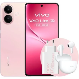 Vivo V60 Lite 5G Smartphone 8GB/256GB 6.77" Rosa con Cargador 90W y Buds Precio: 334.95000022. SKU: B19LM9RCXD