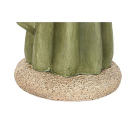 DKD Home Decor Mesita Auxiliar Shabby Rosa Verde Magnesia Fibra de Vidrio 32.5 x 42.5 x 32.5 cm