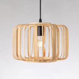 Lámpara Colgante Linjiang de Ratán Natural Estilo Boho-Chic para Aportar Calidez y Personalidad con Casquillo E27 SKD-P80110 Precio: 33.4999995. SKU: B12DPK5LB4