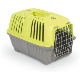 Aime Cesta de Transporte Pratiko para Perro y Gato con Ventilación Óptima, Puerta Segura y Rejilla Metálica 48x31x32 cm Rojo/Beige Aime Cesta de Transporte Pratiko para Perro y Gato con Ventilación Óptima, Puerta Segura y Rejilla Metálica 48x31x32 cm Rojo/Beige