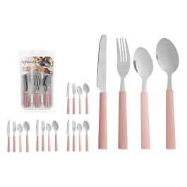 Set 16 Cubiertos Con Cubertero Rosa Palo Kinvara 23X38CM (6 Unidades) Precio: 33.94999971. SKU: B12ZABTAG9