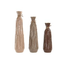 DKD Home Decor Jarrón Scandi de Metal y Cuerda, Set de 3 Piezas, en Rosa Palo y Beige, 17 x 63 x 17 cm Precio: 150.49999965. SKU: B1G7AHGHZB