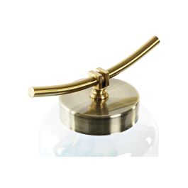 DKD Home Decor Jarrón Sealine Mediterráneo de Cristal y Metal Azul Dorado H33 x W19 x L15 cm DKD Home Decor Jarrón Sealine Mediterráneo de Cristal y Metal Azul Dorado H33 x W19 x L15 cm