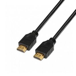 Nanocable 10.15.1703 Cable HDMI v1.4 Alta Velocidad Macho-Macho 3m Negro con soporte 4K, 3D, ARC, Dolby True-HD y DTS-HD
