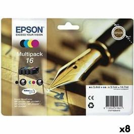 Cartucho de Tinta Original Epson Negro/Cian/Magenta/Amarillo (8 Unidades) (1 unidad) Precio: 407.79000009. SKU: B127QA52SA