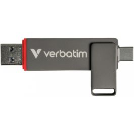 Verbatim 32043 Dual QuickStick 1TB USB-A/C 3.2 Gen1 550MB/s para Windows, Mac, Android Gris