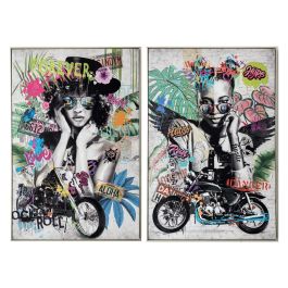 DKD Home Decor Cuadro Moderno Urban Multicolor Lienzo PS 80 x 3.5 x 120 cm (2 Unidades) Precio: 187.78999987. SKU: B1B5RT5L85