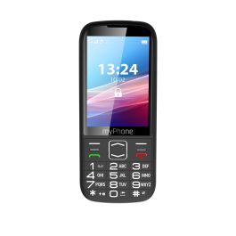 Myphone Halo 4 - Teléfono Móvil con Teclas Grandes, Botón SOS, 4G LTE, Dual SIM, Pantalla 3.5", Cámara 2 MP, 2500 mAh - Negro