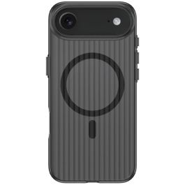 4smarts 541640 Funda Design Case Aero para iPhone 17 Air, Resistente a golpes, Negro/Transparente, Compatible MagSafe