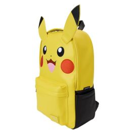 Loungefly Mochila Pikachu Pokémon de nylon con correas ajustables y bolsillo frontal 44cm