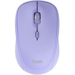 Trust Ratón Óptico Inalámbrico Y Bluetooth Yvi+ 1600 DPI Lila para 3 Dispositivos
