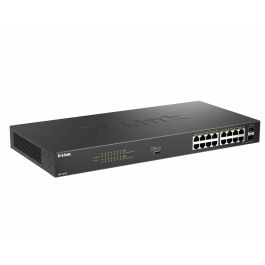 D-Link DGS-1018P/E Switch Gestionable Gigabit PoE+ de 18 Puertos (16 PoE + 2 SFP), 240W PoE Budget, Ideal para Redes Empresariales y Domóticas Avanzadas