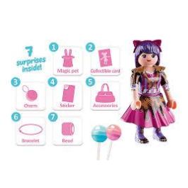 Playmobil Everdreamerz Viona Candy World Figura con 7 Sorpresas para Niños Mayores de 7 Años
