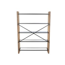 Estantería Home ESPRIT Metal Cristal Madera de abeto 120 x 31 x 158 cm