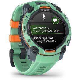 Garmin Instinct 3 Smartwatch AMOLED 1.2" (3,05 cm) 390x390 Píxeles 45mm con GPS y Pantalla Táctil Correa Silicona Verde