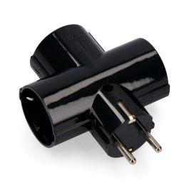 Edm Clavija Triple Schuko T/TL 4.8mm 16A 250V Máx 3680W Baquelita Negra Envasada Precio: 3.95000023. SKU: S7901973