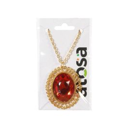 Collar Con Colgante De Rubí Rojo Para Disfraces De Vampiresa
