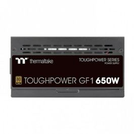 Thermaltake Toughpower GF1 Fuente Alimentación 650W 80 Plus Gold ATX Totalmente Modular Ventilador 140mm Condensadores Japoneses, 10 Años Garantía Negro