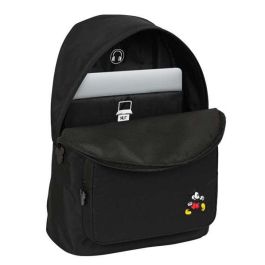 Mochila para Portátil Mickey Mouse Clubhouse Negro 31 x 41 x 16 cm