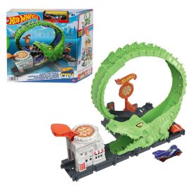 Hot Wheels City Ataque Del Cocodrilo HKX39 Conjunto de Juego con Cocodrilo Gigante y Lanzador, Hot Wheels