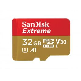 Sandisk SDSQXAF-032G-GN6MA Tarjeta MicroSDHC Extreme de 32 GB Clase 10 UHS-I, Velocidad de Lectura 100 MB/s, Escritura 60 MB/s