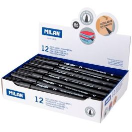 Milan Rotulador Permanente Punta Redonda Ø4 mm Negro Caja 12 Ud Precio: 6.9900006. SKU: S7906348