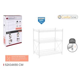 Estantería de Metal 3 Niveles 52x34x55 cm - Confortime (2 Unidades) Precio: 34.50000037. SKU: B1H34X3M79