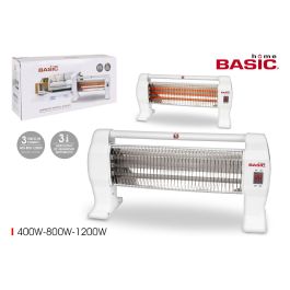 Basic Home Calefactor Eléctrico 600W-1200W, 13x23x53 cm (4 Unidades)