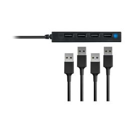 Conceptronic Hub USB 2.0 con 4 Puertos y Velocidad de Transferencia de Datos de 480 Mbit/s Color Negro
