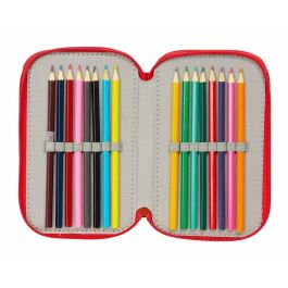 Safta Plumier triple 37 piezas Mickey Mouse 12,5x19,5x5,5cm