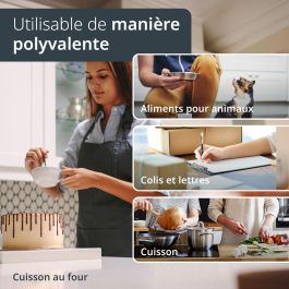 ADE Báscula de Cocina Digital RAMONA 4260075857824 - Bambú 23x18x2cm - Incluye 2 pilas CR2032