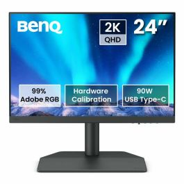 Monitor para Fotografos BenQ Sw242Q 24.1” Ips,2K, 2560 X 1600, 16:10, 99% Adobe Rgb, 98% P3, Calibración, Usb-C 90W, Tüv, Lut 3D 16 Bits, Hdr10. Precio: 542.49999947. SKU: B136ET8Q8E