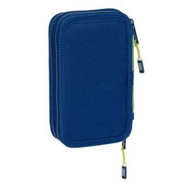 Estuche Escolar con Accesorios Munich North Azul marino 12.5 x 19.5 x 4 cm 29 Piezas