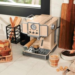 Cecotec 01585 Cafetera Eléctrica Semi-automática Espresso 1350W 20 Bares 1.5L ForceAroma Vaporizador Vintage