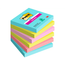 Post-It Notas Adhesivas Super Sticky 4 Colores Lugares Cosmic 76x76 mm, 6 Blocs Precio: 11.58999952. SKU: B1F3HSTTEL