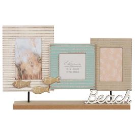 DKD Home Decor Marco Multifoto Colección O Grove Atlántico Beach Marrón Turquesa Madera Cristal 43x27x5 cm Precio: 13.50000025. SKU: S3032402