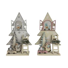 DKD Home Decor Decoracion Navidad Fantasia Blanco Rosa 5 x 23 x 14.5 cm (4 Unidades) Precio: 25.69000005. SKU: B15Q8L7AY7